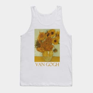 Sunflowers in a Vase by Vincent van Gogh Tank Top